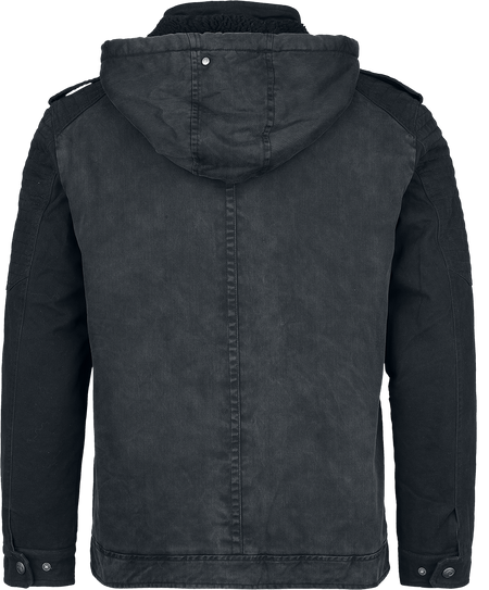 Veste d'hiver  de Black Premium by EMP - Veste Army Vintage - S à XXL - pour Homme - noir/gris - Black Premium by EMP - View 2