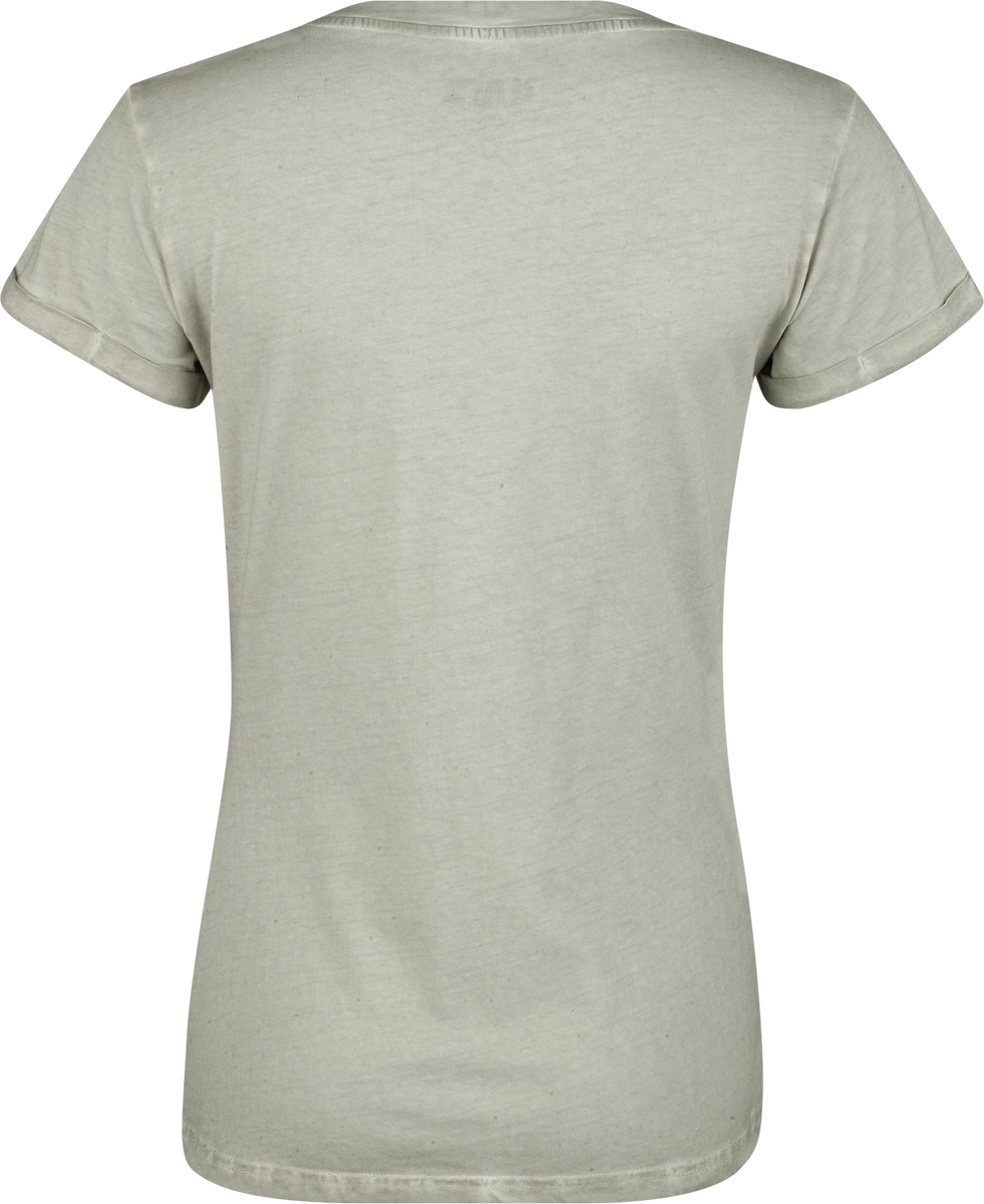 T-Shirt Manches courtes  de Black Premium by EMP - S à XXL - pour Femme - gris - Black Premium by EMP - View 2