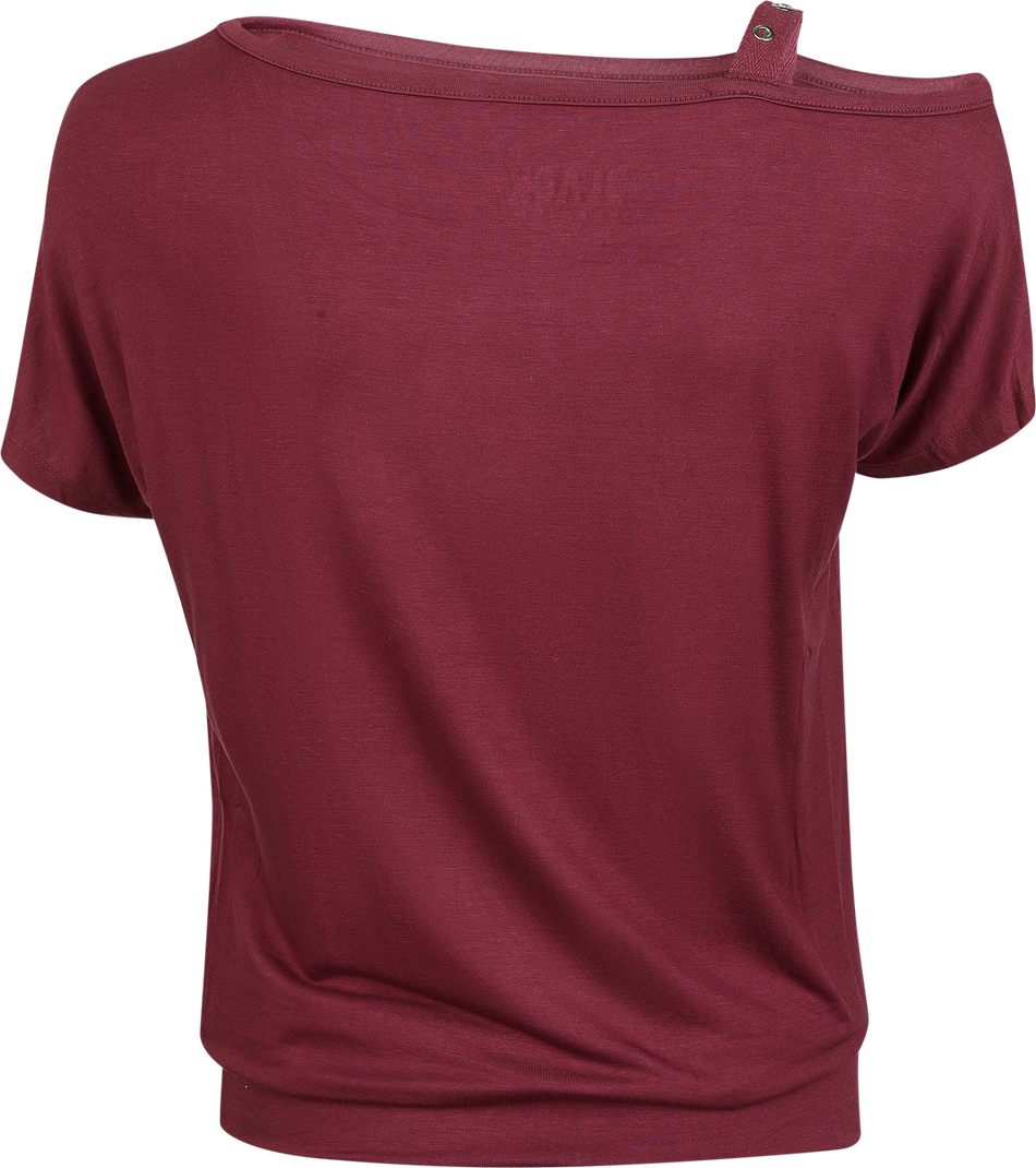 T-Shirt Manches courtes  de Black Premium by EMP - Haut - S à L - pour Femme - bordeaux - Black Premium by EMP - View 2