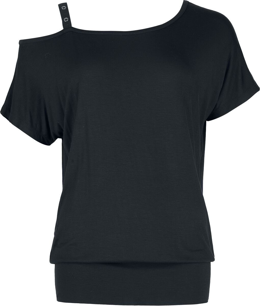T-Shirt Manches courtes  de Black Premium by EMP - Haut - S à XXL - pour Femme - noir - Black Premium by EMP