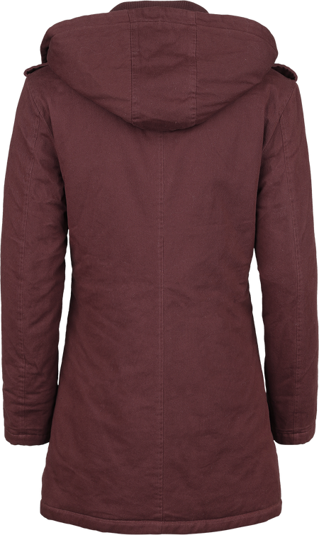 Manteau d'hiver  de Black Premium by EMP - Winter Jacket - S - pour Femme - bordeaux - Black Premium by EMP - View 2