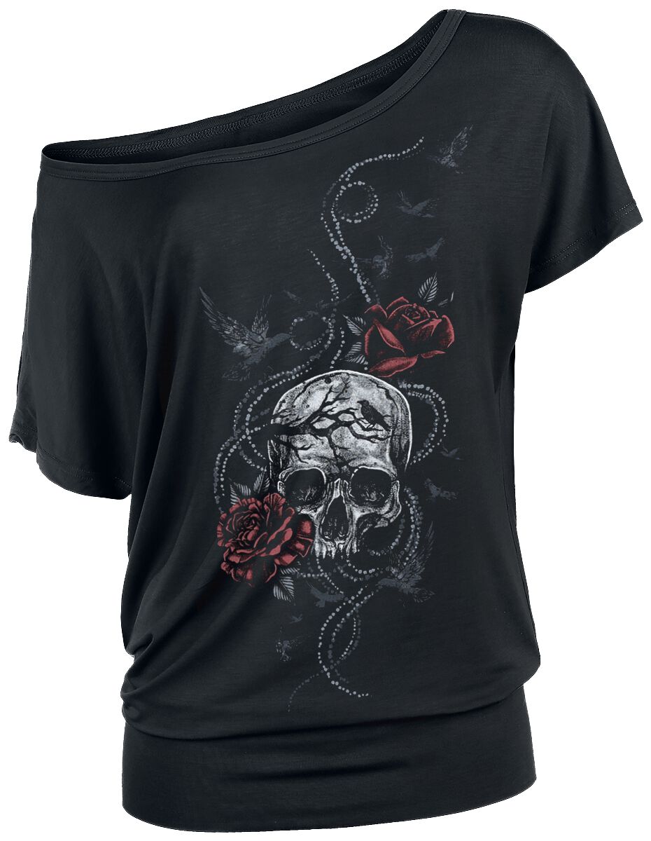 T-Shirt Manches courtes  de Black Premium by EMP - S à XXL - pour Femme - noir - Black Premium by EMP