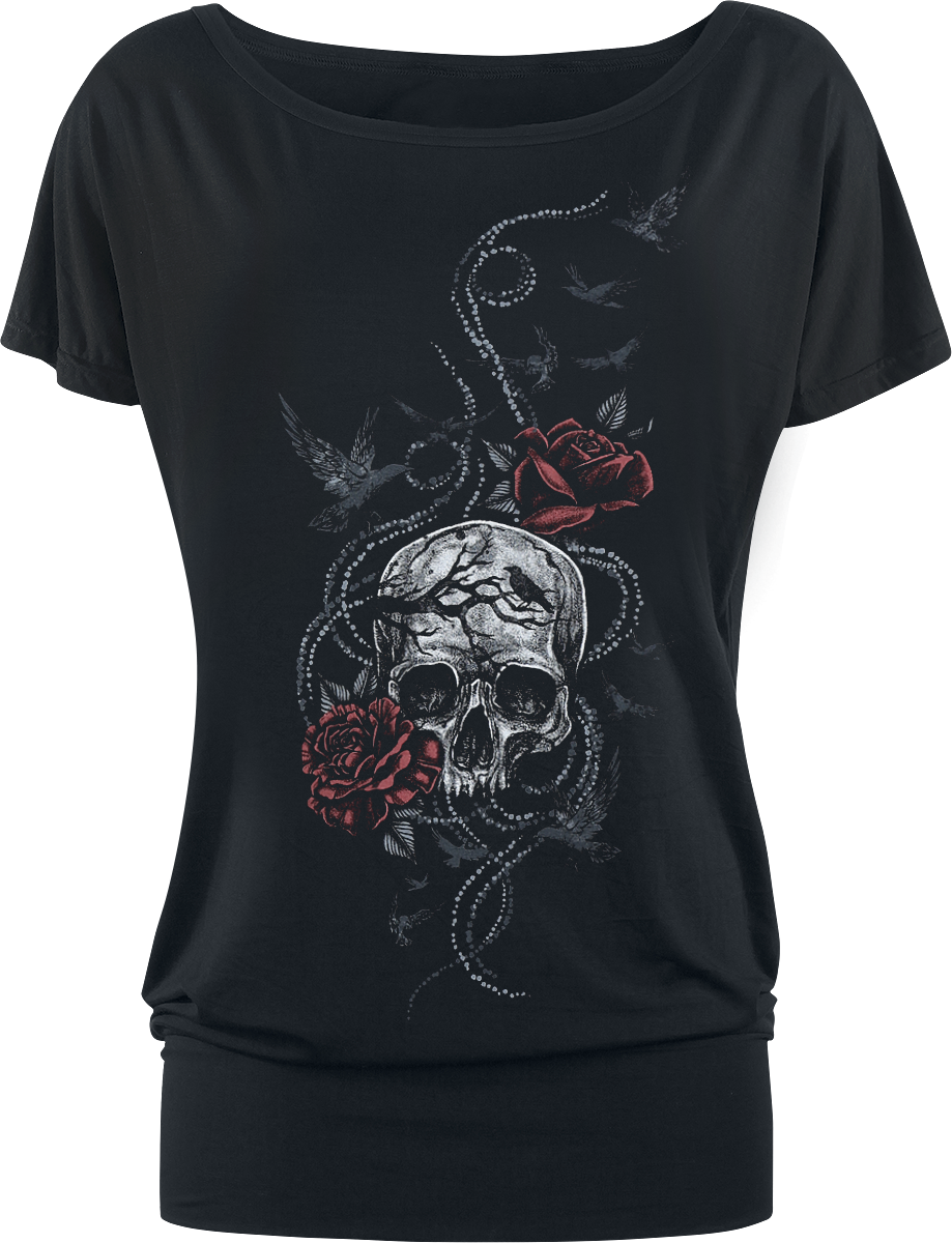 T-Shirt Manches courtes  de Black Premium by EMP - S à XXL - pour Femme - noir - Black Premium by EMP - View 2