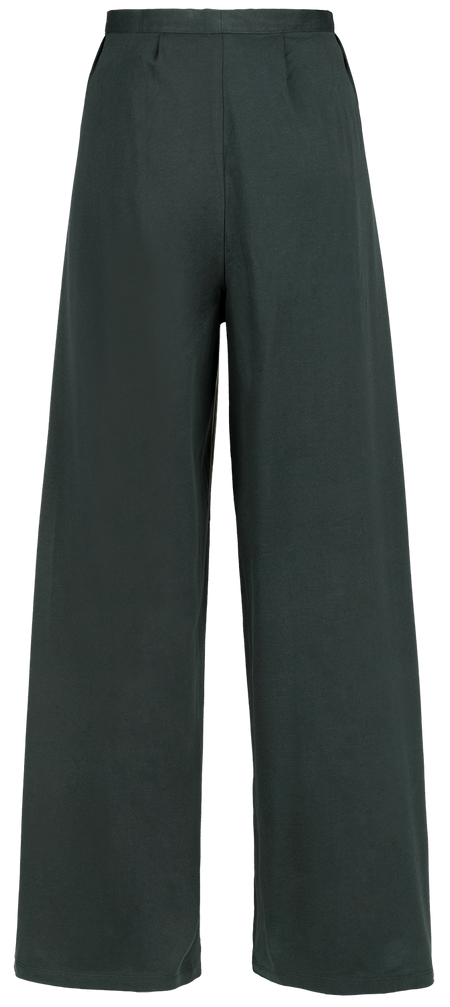 Pantalon en toile  de Black Premium by EMP - Pantalon Wrap à Motifs - S-M à XXL-3XL - pour Femme - vert foncé - Black Premium by EMP - View 2