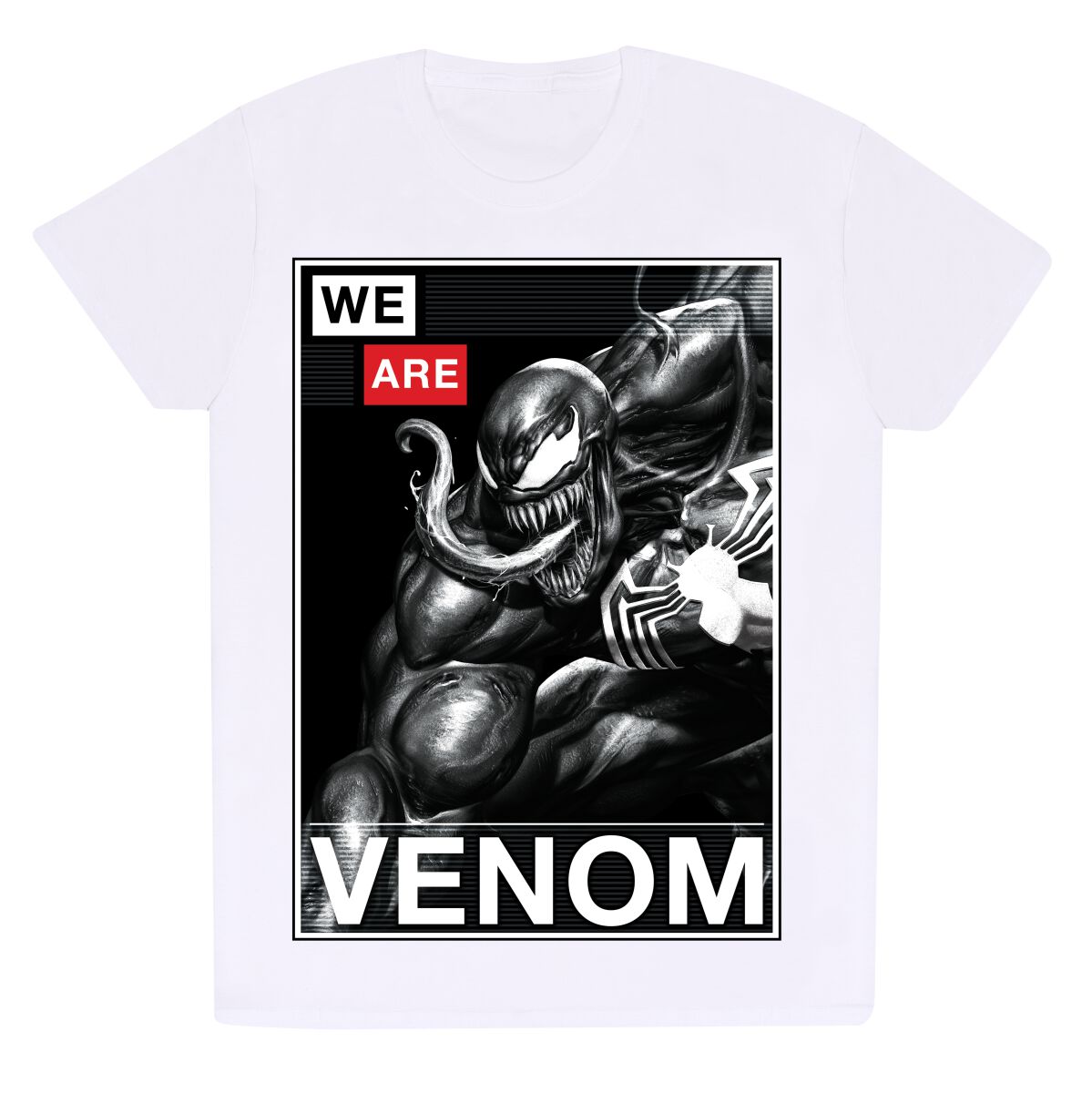 T-Shirt Manches courtes Disney de Venom (Marvel) - Venom Poster - S à XXL - pour Homme - blanc - Venom (Marvel)