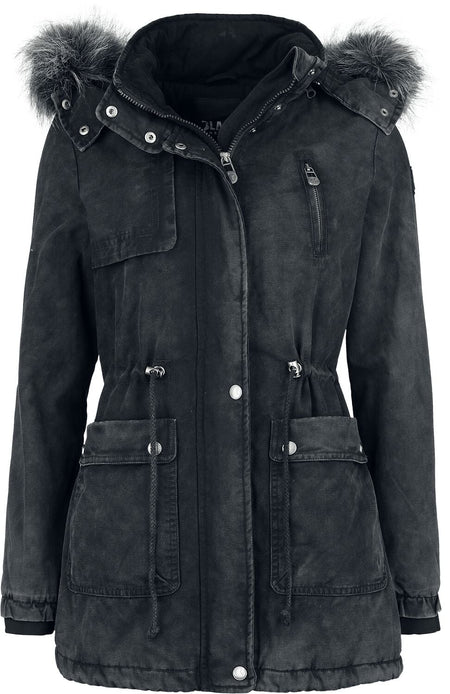 Manteau d'hiver  de Black Premium by EMP - Veste (Factory Second) - S à XXL - pour Femme - gris foncé - Black Premium by EMP