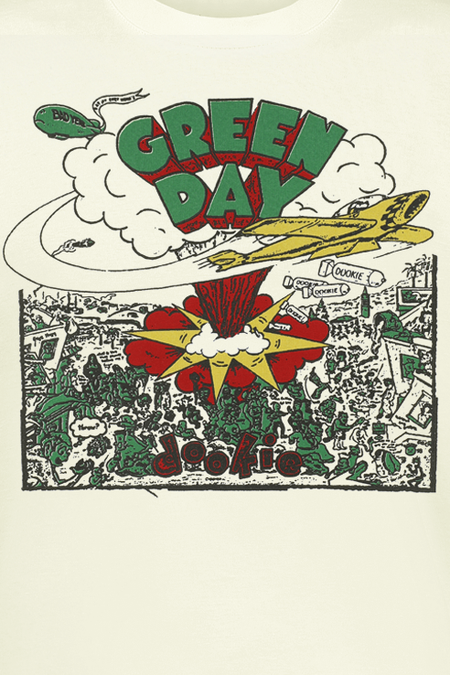 T-Shirt Manches courtes  de Green Day - Dookie Doodle - M à XL - pour Homme - blanc cassé - green day - View 2