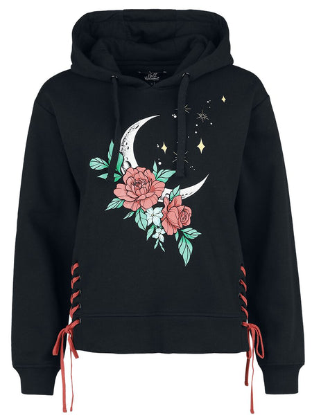 Sweat-shirt à capuche  de Full Volume by EMP - Sweat à Capuche Avec Large Imprimé et Laçage - S à XXL - pour Femme - noir - Full Volume by EMP