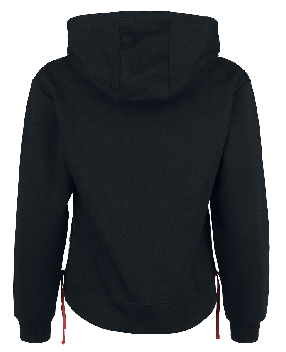 Sweat-shirt à capuche  de Full Volume by EMP - Sweat à Capuche Avec Large Imprimé et Laçage - S à XXL - pour Femme - noir - Full Volume by EMP - View 2
