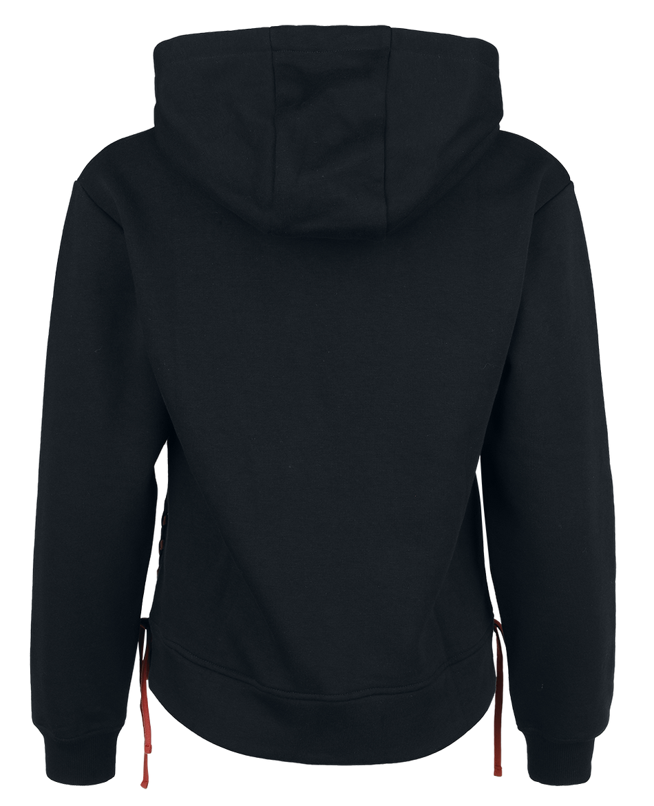 Sweat-shirt à capuche  de Full Volume by EMP - Sweat à Capuche Avec Large Imprimé et Laçage - S à XXL - pour Femme - noir - Full Volume by EMP - View 2