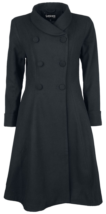 Manteaux Gothic de Gothicana by EMP - Ophelia Coat - S à XXL - pour Femme - noir - Gothicana by EMP