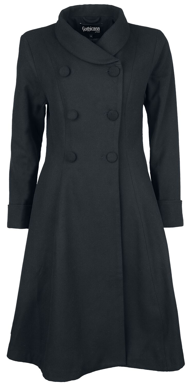 Manteaux Gothic de Gothicana by EMP - Ophelia Coat - S à XXL - pour Femme - noir - Gothicana by EMP