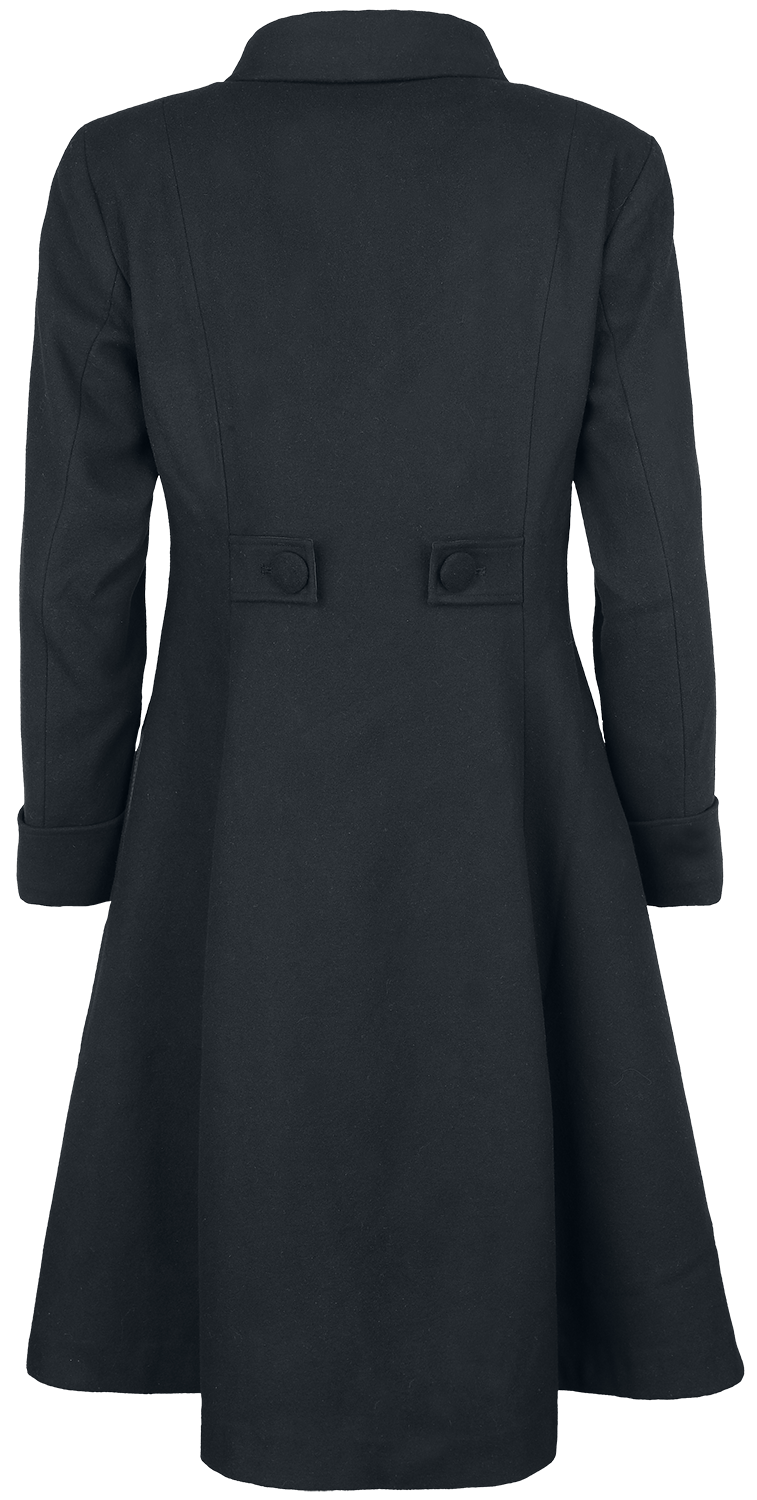 Manteaux Gothic de Gothicana by EMP - Ophelia Coat - S à XXL - pour Femme - noir - Gothicana by EMP - View 2