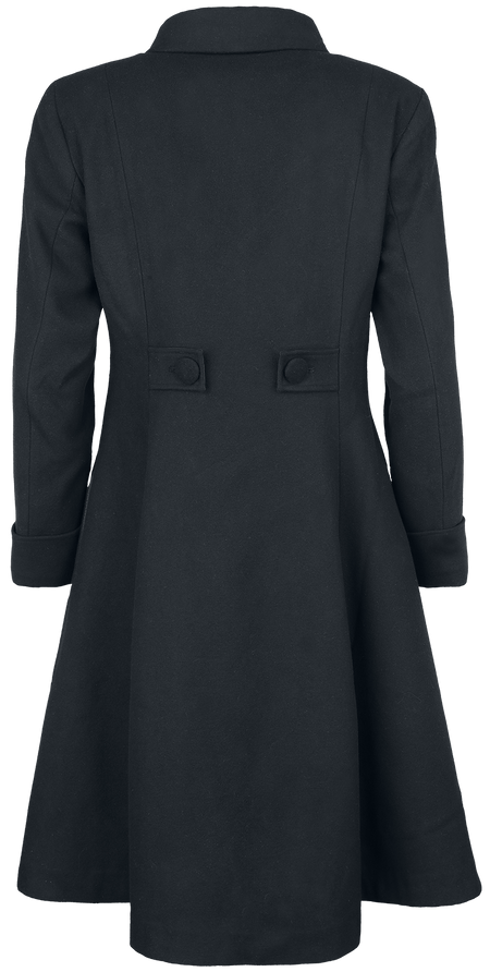 Manteaux Gothic de Gothicana by EMP - Ophelia Coat - S à XXL - pour Femme - noir - Gothicana by EMP - View 2