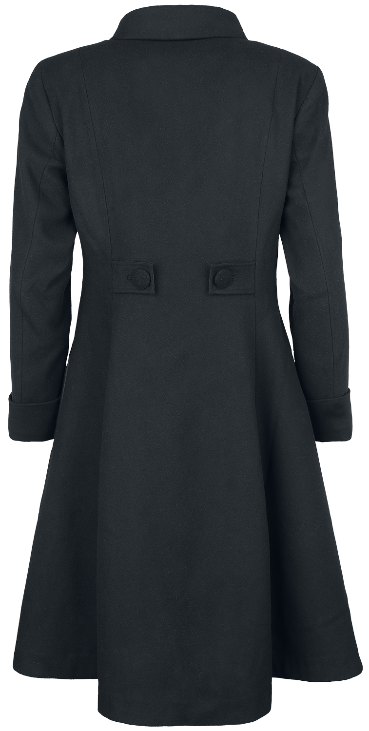 Manteaux Gothic de Gothicana by EMP - Ophelia Coat - S à XXL - pour Femme - noir - Gothicana by EMP - View 2