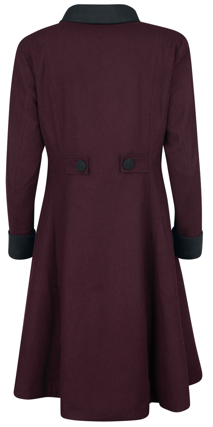 Manteaux Gothic de Gothicana by EMP - Ophelia Coat - M à XXL - pour Femme - rouge foncé - Gothicana by EMP - View 2