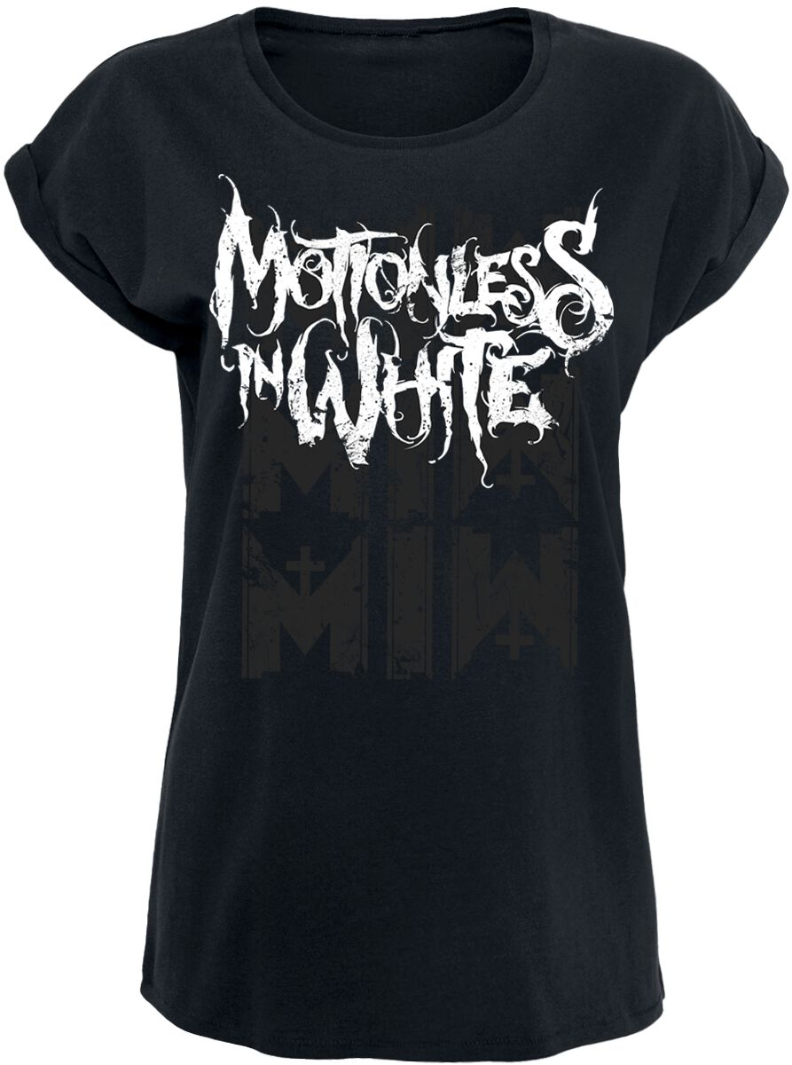T-Shirt Manches courtes  de Motionless In White - Logo - M à XXL - pour Femme - noir - Motionless In White