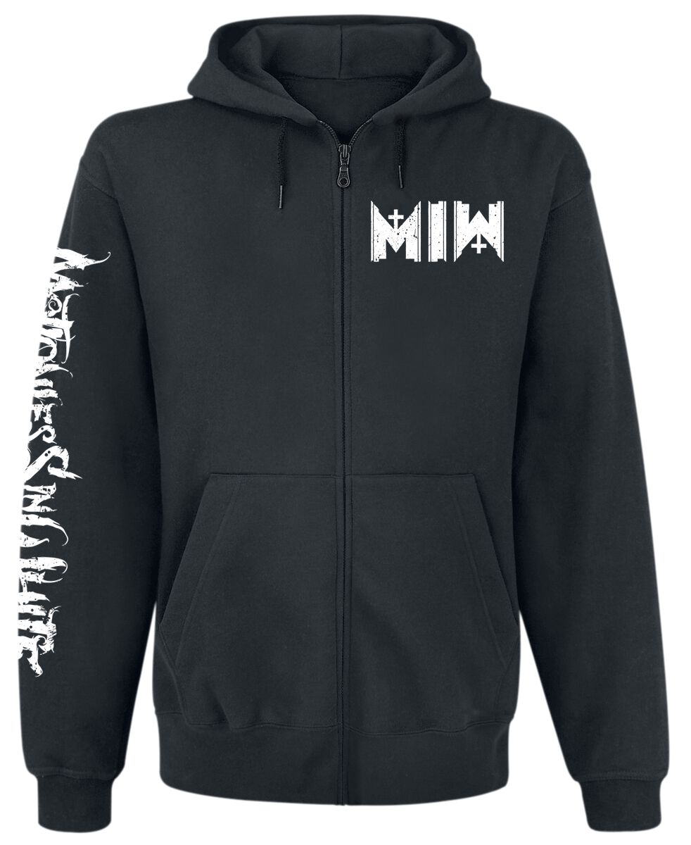 Sweat-shirt zippé à capuche  de Motionless In White - Logo - S à XXL - pour Homme - noir - Motionless In White