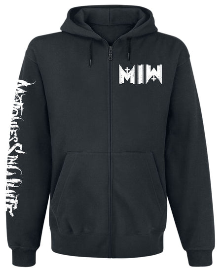 Sweat-shirt zippé à capuche  de Motionless In White - Logo - S à XXL - pour Homme - noir - Motionless In White