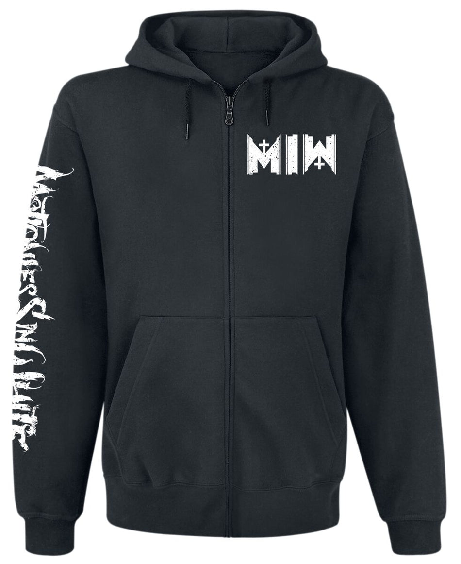 Sweat-shirt zippé à capuche  de Motionless In White - Logo - S à XXL - pour Homme - noir - Motionless In White