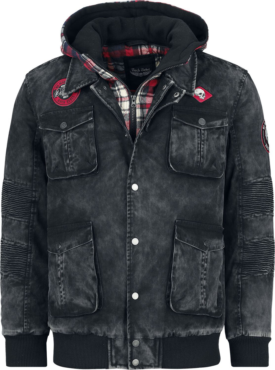 Veste d'hiver  de Rock Rebel by EMP - Saving The Best For Last - S à XXL - pour Homme - noir - Rock Rebel by EMP