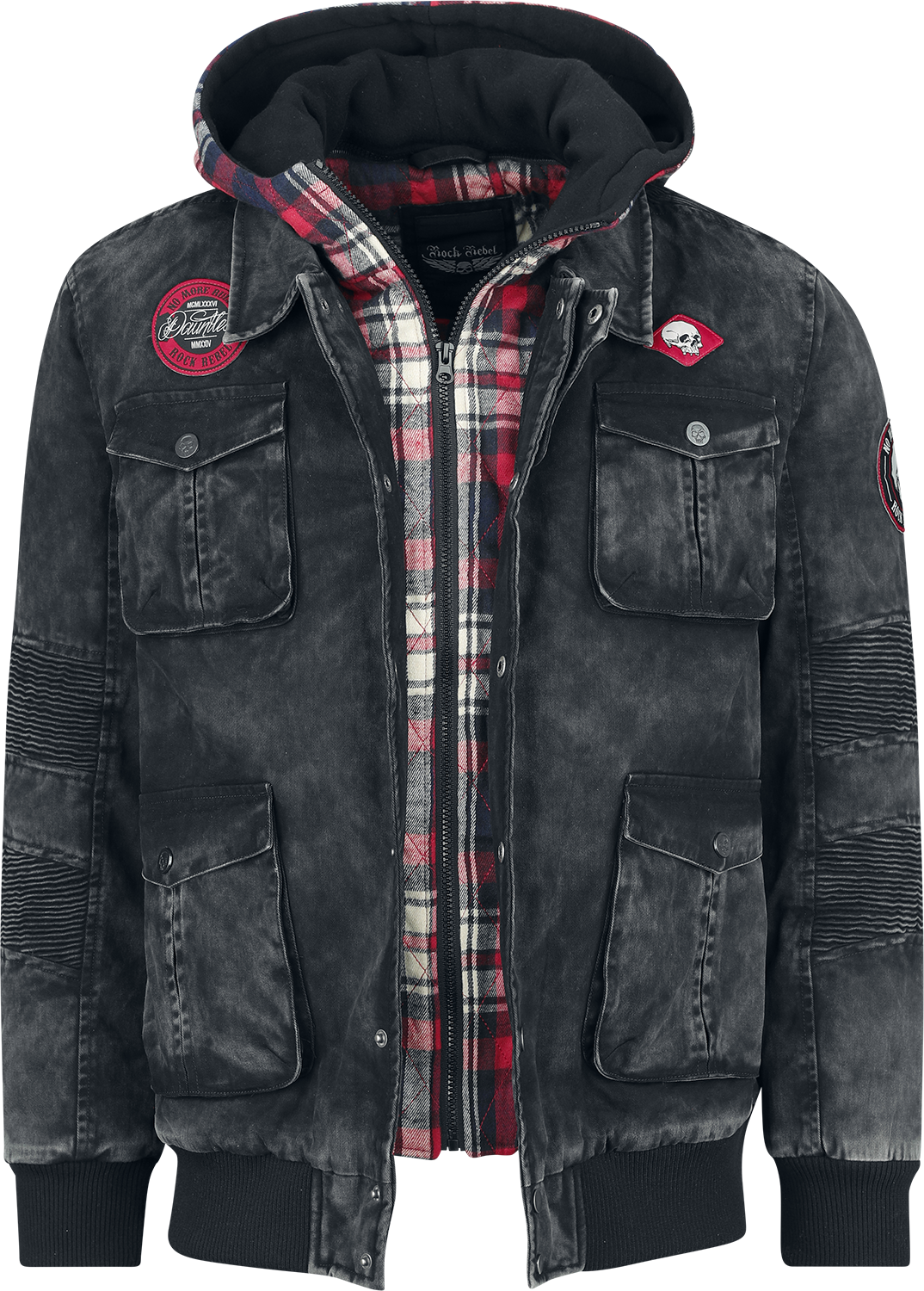 Veste d'hiver  de Rock Rebel by EMP - Saving The Best For Last - S à XXL - pour Homme - noir - Rock Rebel by EMP - View 2