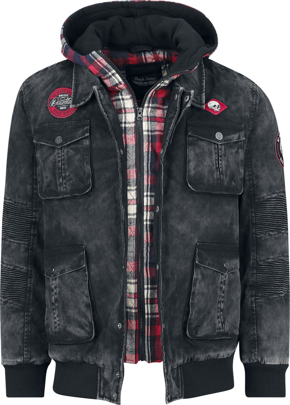 Veste d'hiver  de Rock Rebel by EMP - Saving The Best For Last - S à XXL - pour Homme - noir - Rock Rebel by EMP - View 2