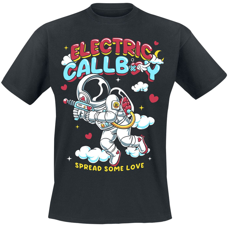 T-Shirt Manches courtes  de Electric Callboy - Spread Some Love - S à 3XL - pour Homme - noir - Electric Callboy