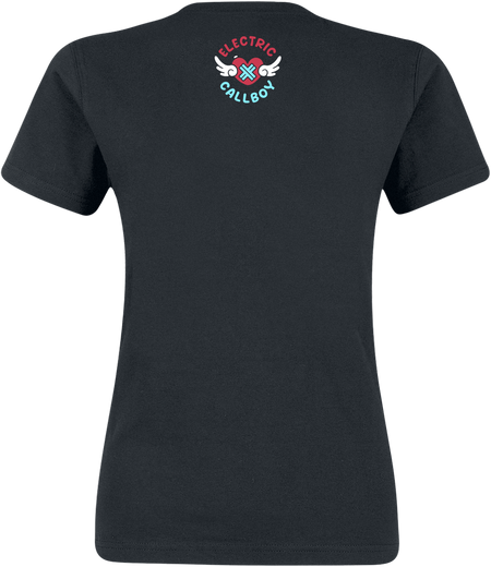 T-Shirt Manches courtes  de Electric Callboy - Spread Some Love - S à XXL - pour Femme - noir - Electric Callboy - View 2
