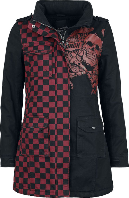 Veste d'hiver  de Rock Rebel by EMP - Veste De Style Militaire Femme - S à XXL - pour Femme - noir - Rock Rebel by EMP