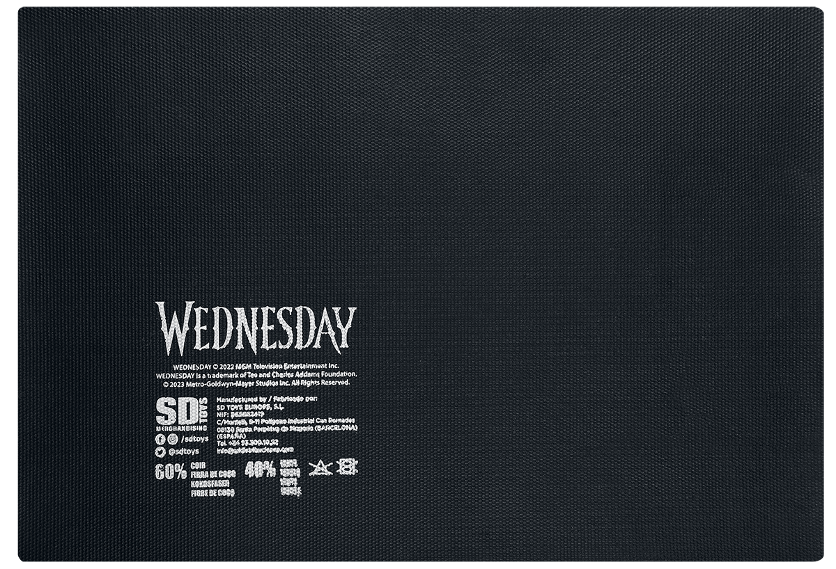 Paillasson  de Wednesday - Wednesday Logo - pour Unisexe - noir/beige - Wednesday - View 2