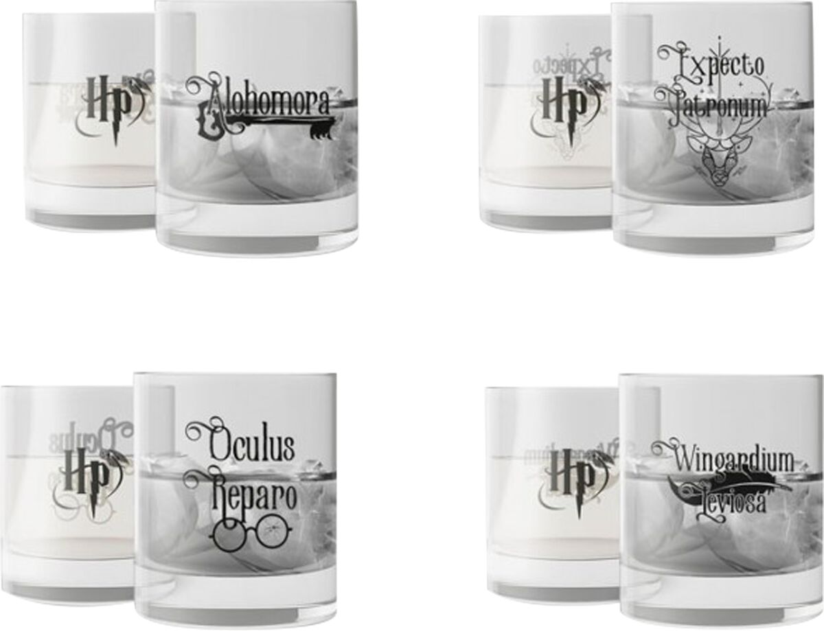 Verre  de Harry Potter - Lot de verres Spells - pour Unisexe - transparent - Harry Potter