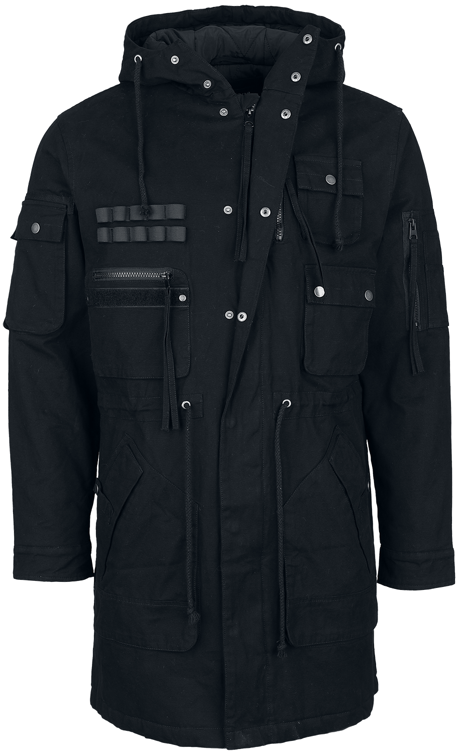 Veste mi-saison  de Gothicana by EMP - Cargo Coat - S à XXL - pour Homme - noir - Gothicana by EMP - View 2