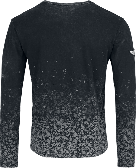 T-shirt manches longues  de Rock Rebel by EMP - Through The Glass - L à XXL - pour Homme - gris foncé - Rock Rebel by EMP - View 2