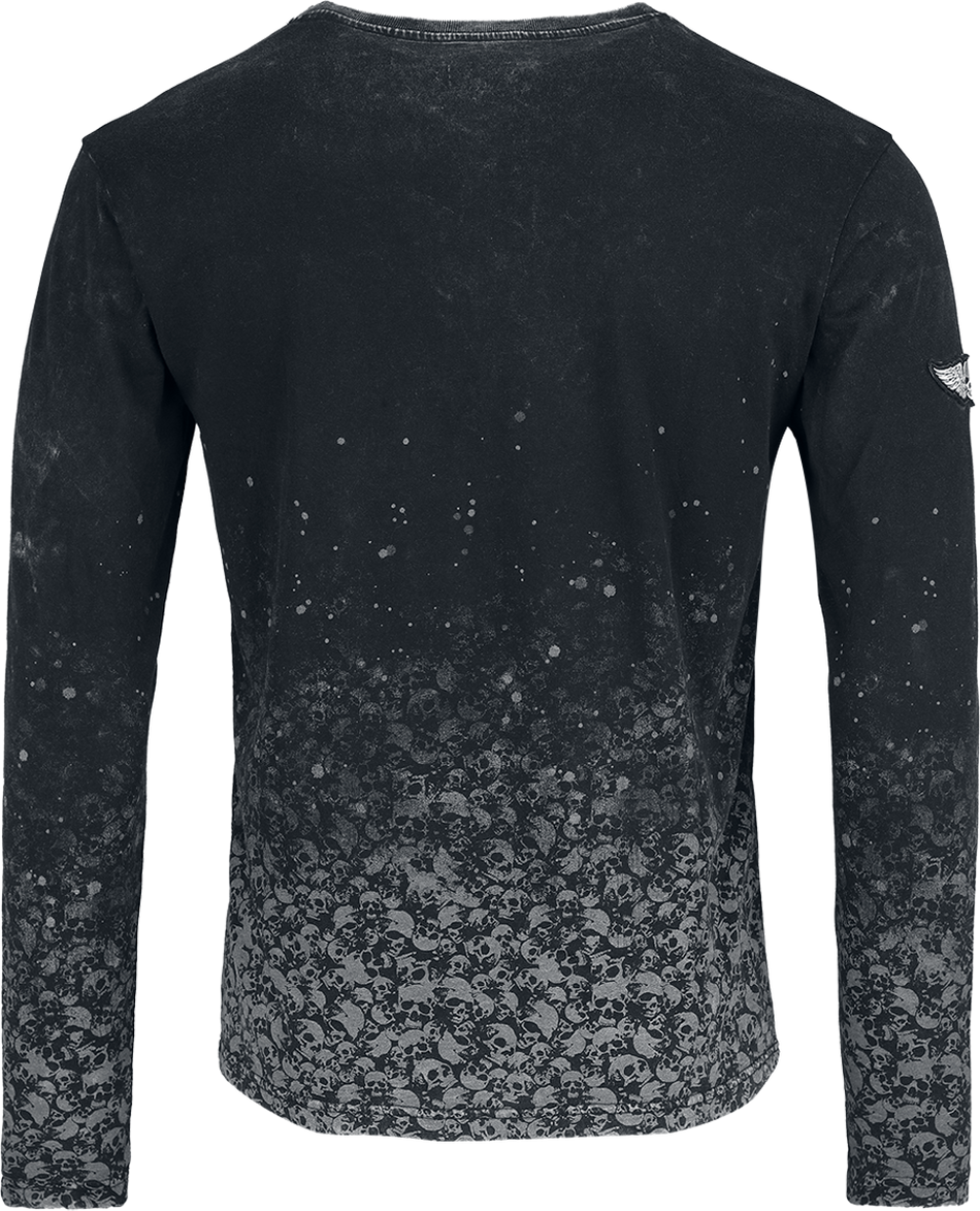 T-shirt manches longues  de Rock Rebel by EMP - Through The Glass - L à XXL - pour Homme - gris foncé - Rock Rebel by EMP - View 2