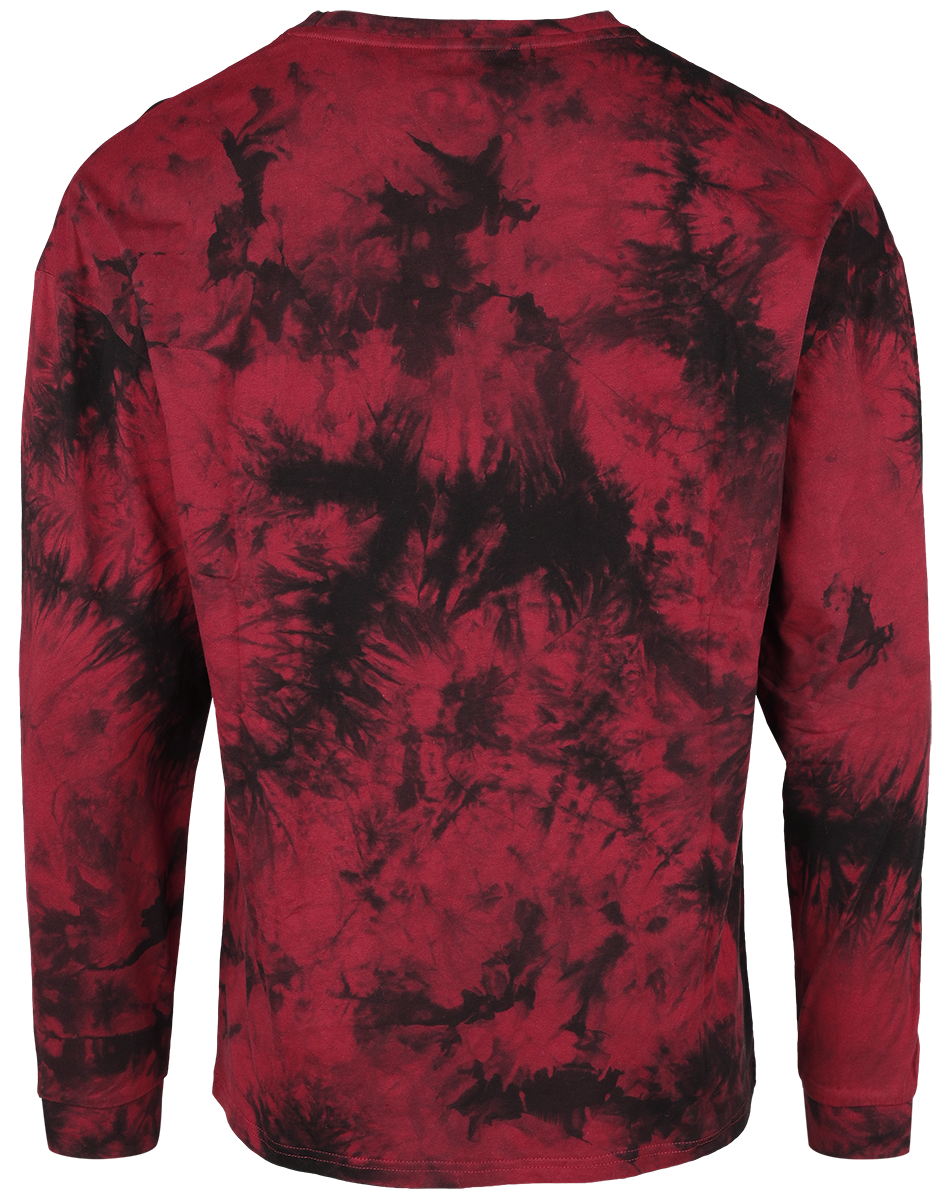 T-shirt manches longues  de RED by EMP - Haut Tie Dye - M à XXL - pour Homme - noir/rouge foncé - RED by EMP - View 2