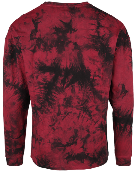 T-shirt manches longues  de RED by EMP - Haut Tie Dye - M à XXL - pour Homme - noir/rouge foncé - RED by EMP - View 2