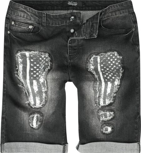 Short  de Rock Rebel by EMP - Walk With Me In Hell - 29 à 34 - pour Homme - noir - Rock Rebel by EMP