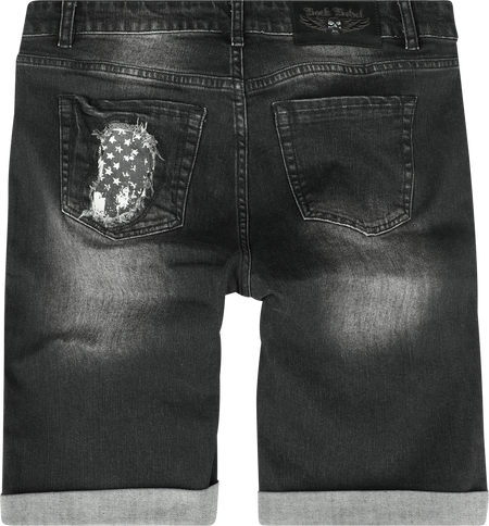 Short  de Rock Rebel by EMP - Walk With Me In Hell - 29 à 34 - pour Homme - noir - Rock Rebel by EMP - View 2