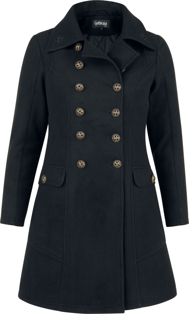Manteau court Gothic de Gothicana by EMP - Semjasa - S à XXL - pour Femme - noir - Gothicana by EMP