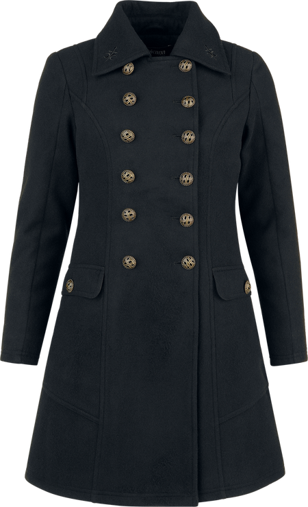 Manteau court Gothic de Gothicana by EMP - Semjasa - S à XXL - pour Femme - noir - Gothicana by EMP - View 2