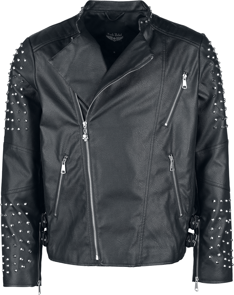 Veste en imitation cuir  de Rock Rebel by EMP - S à XXL - pour Homme - noir - Rock Rebel by EMP - View 2