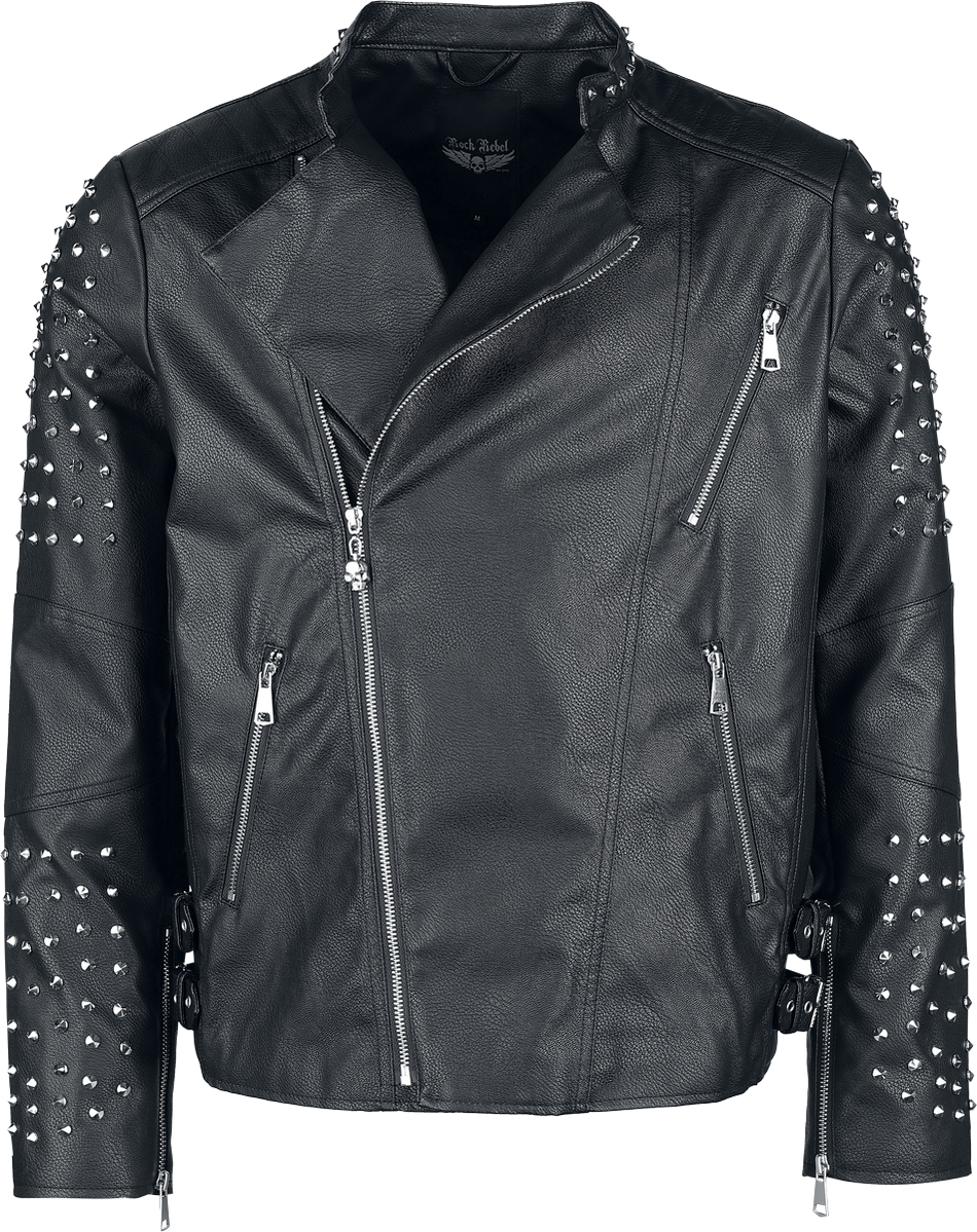Veste en imitation cuir  de Rock Rebel by EMP - S à XXL - pour Homme - noir - Rock Rebel by EMP - View 2