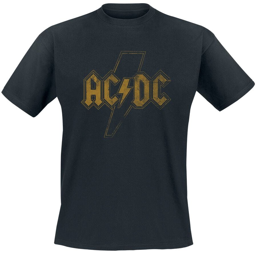 T-Shirt Manches courtes  de AC/DC - Distress Flash - S à XXL - pour Homme - noir - AC/DC
