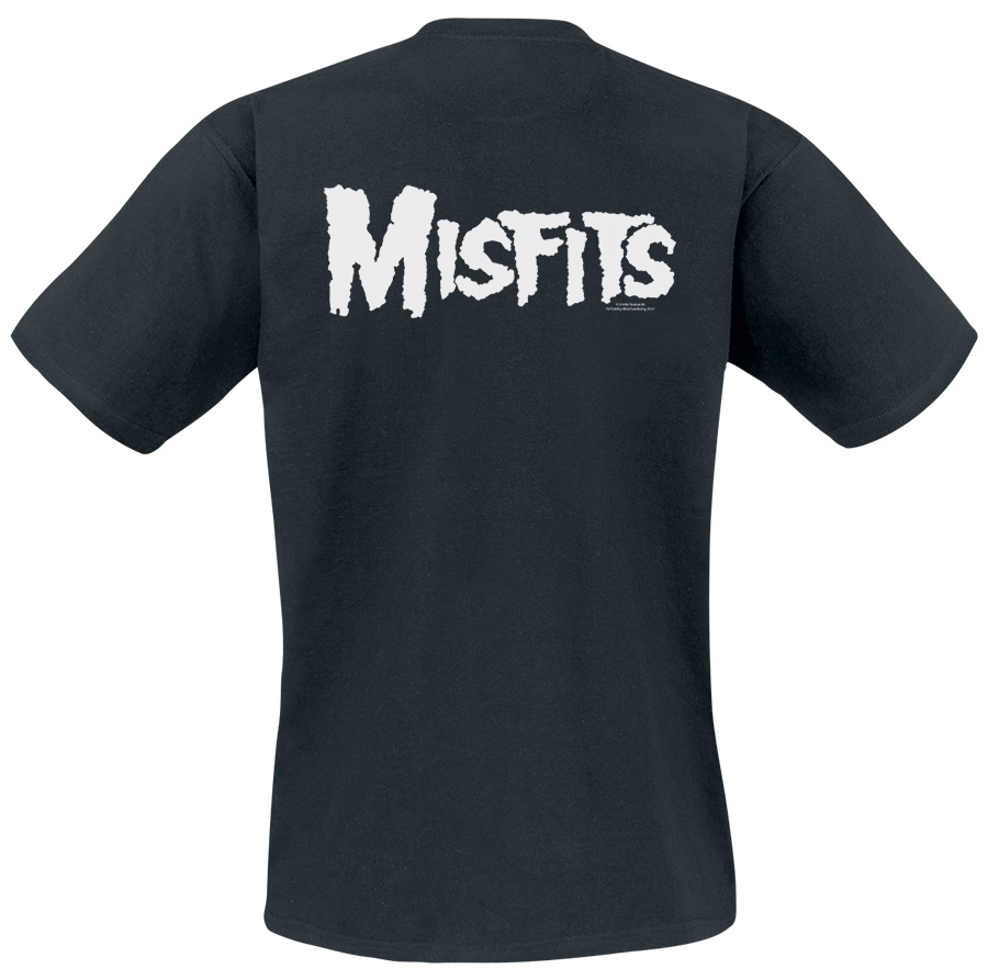 T-Shirt Manches courtes  de Misfits - Black Skull - M à XXL - pour Homme - noir - Misfits - View 2