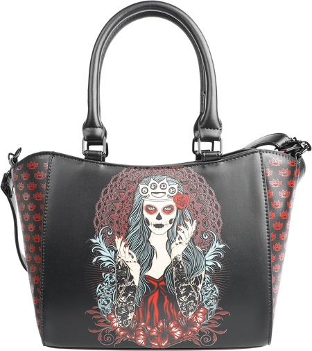 Sac à main  de Five Finger Death Punch - Lady Muerta - pour Femme - noir/rouge - Five Finger Death Punch - View 2
