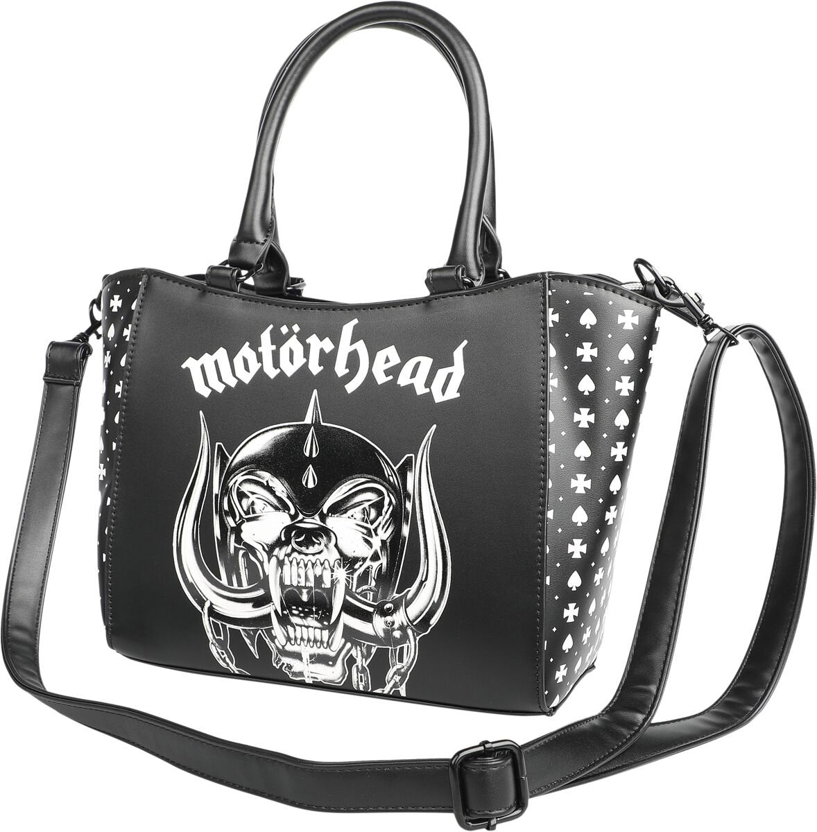 Sac à main  de Motörhead - Snaggletooth - pour Femme - noir/blanc - Motörhead