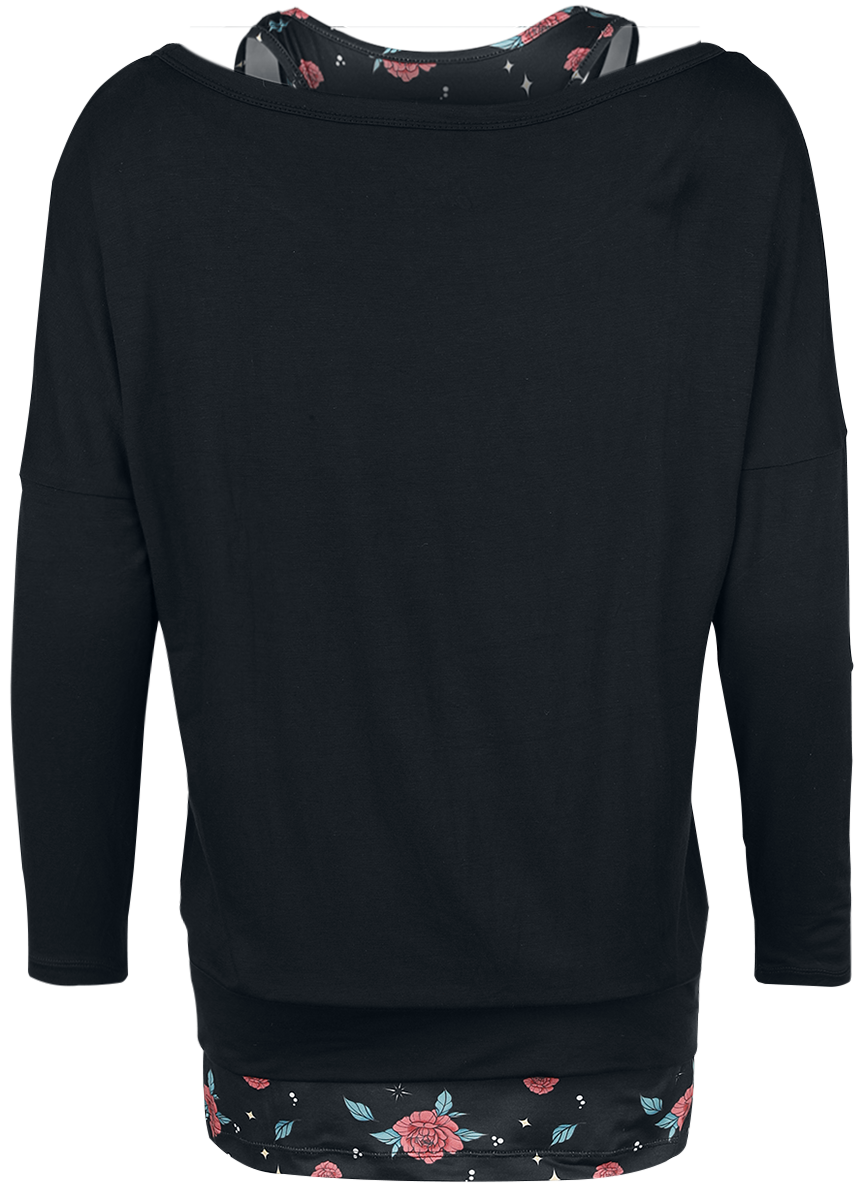 T-shirt manches longues  de Full Volume by EMP - Busting Loose - S à XL - pour Femme - noir - Full Volume by EMP - View 2