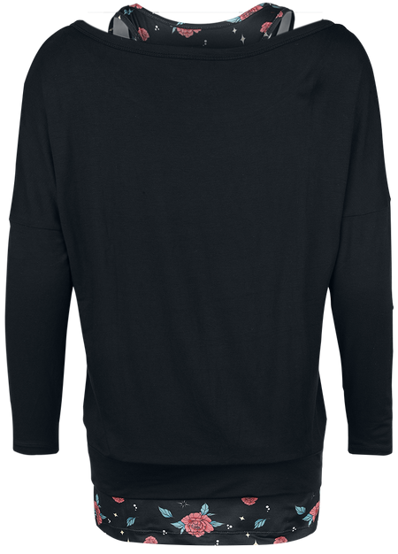 T-shirt manches longues  de Full Volume by EMP - Busting Loose - S à XL - pour Femme - noir - Full Volume by EMP - View 2
