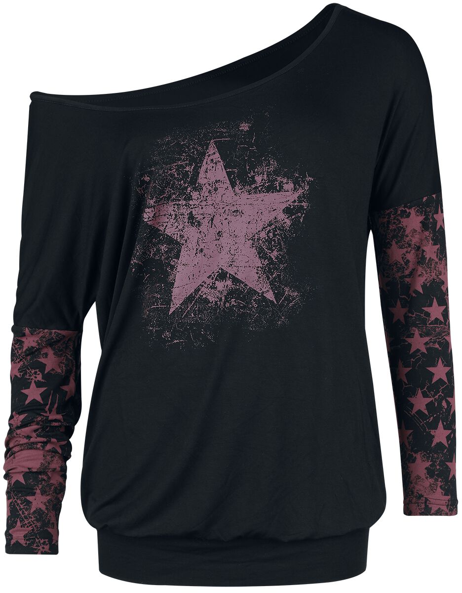 T-shirt manches longues  de RED by EMP - Fast And Loose - S à XXL - pour Femme - noir - RED by EMP